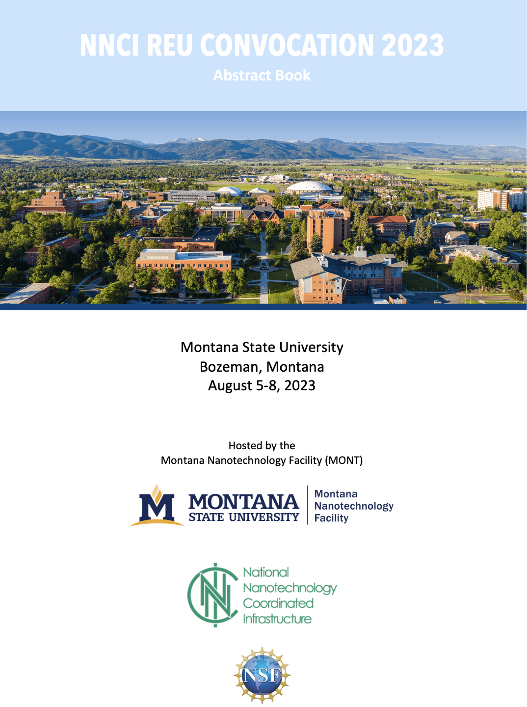 2023 Nnci Reu Convocation Abstract Book Montana Nanotechnology Facility Montana State University